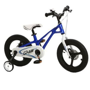 RoyalBaby-Chipmunk: Bicicletă pentru copii Galaxy Fleet Plus MG - mărime 14, albastru - .foto