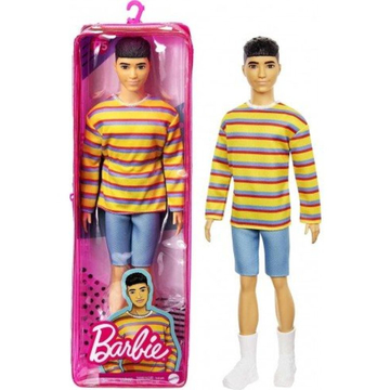 Barbie Fashionistas: Fiú baba csíkos felsőben - . kép
