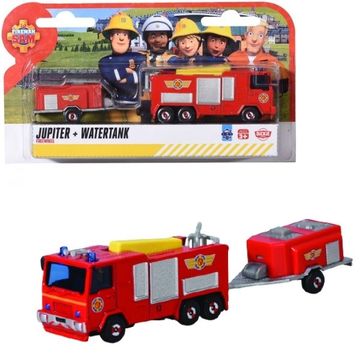Pompierul Sam: Set de joacă vehicul și remorcă - camion de pompieri și remorcă - .foto
