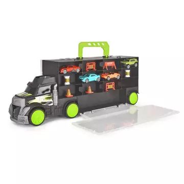 Dickie: Camion pentru transportarea și depozitarea mașinuțelor - 41 cm - .foto