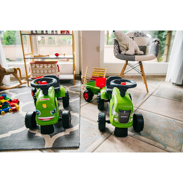 Falk: Baby Claas traktor bez pedala, s prikolicom i dodacima - zeleno - .slika