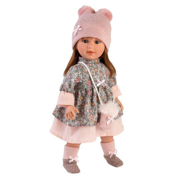 Llorens: Martina kislány baba rózsaszín kistáskával - 40 cm - . kép