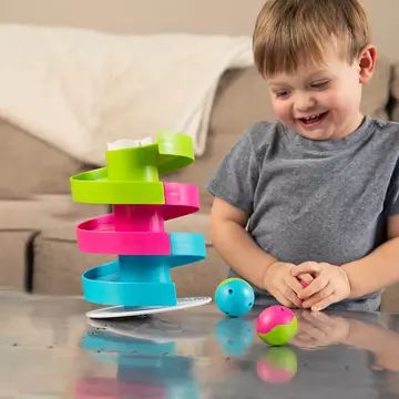 Fat Brain Toys: Wobble Run - Wieża spiralna - .zdjęcie 
