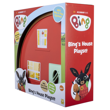 Bing en vrienden: Bing's huisje met Bing en Flop figuren - set van 9 delen - .afbeelding