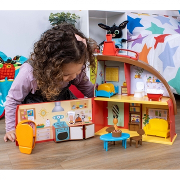 Bing en vrienden: Bing's huisje met Bing en Flop figuren - set van 9 delen - .afbeelding