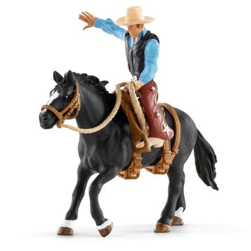 Schleich: Nyerges bronc lovaglás cowboyjal 41416