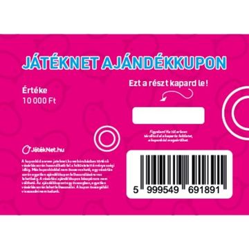 Játéknet vásárlási utalvány 10 000 Ft értékben - . kép