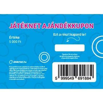 Játéknet vásárlási utalvány 5 000 Ft értékben - . kép