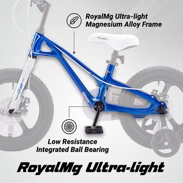 RoyalBaby-Chipmunk: Galaxy Fleet Plus magnéziumvázas gyermekkerékpár, 18-as - kék - . kép