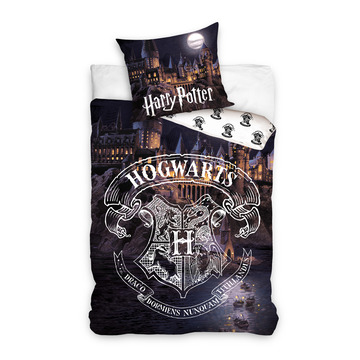 Harry Potter: Castelul Hogwarts lenjerie de pat cu 2 piese - .foto