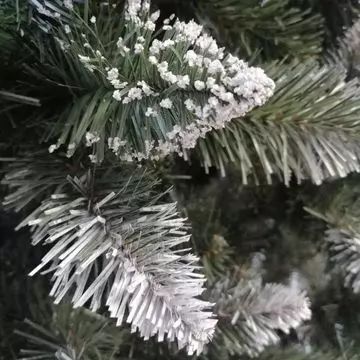Kunstkerstboom met kunststofbasis - donkergroen, 220 cm - .afbeelding