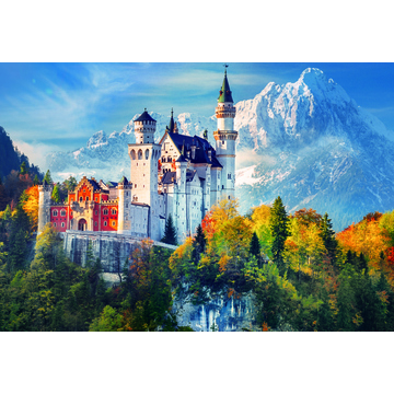 Neuschwanstein Castle 1000-Piece Jigsaw Puzzle - Premium Germany Landscape