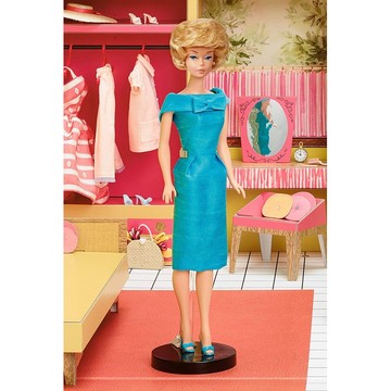Mattel: 75. évfordulós Retro Barbie álomház és kiegészítők - CSOMAGOLÁSSÉRÜLT - . kép