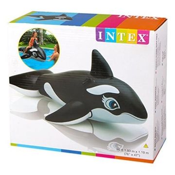 Intex: Colchón inflable Ballena - 193 x 119 cm - .imagen