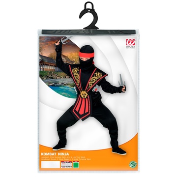 Costume de ninja rouge avec accessoires - taille 140 - .image
