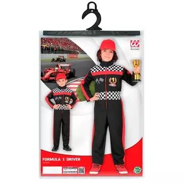 Formel 1 racerkører kostume - 140 cm - .billede