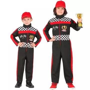 Formel-1-Rennfahrer-Kostüm - 140 cm - . bild aus