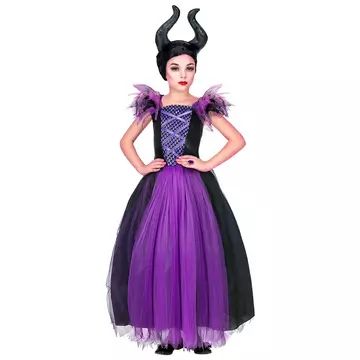 Costume Strega viola-nero - taglia 140 - .immagine