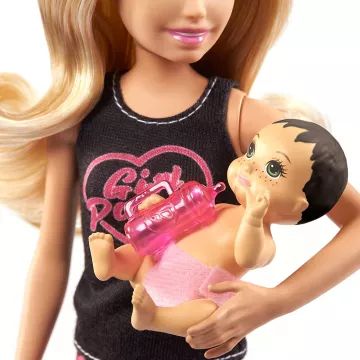 Barbie Skipper: Lutka babysitter z dojenčkom - Barbie blondinka - .slika