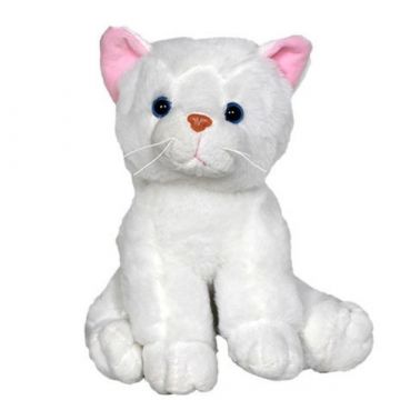Plüss cica, 22 cm - többféle - . kép