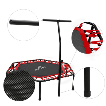 Spartan: Šestkotna fitnes trampolina z ročajem - 137 cm - .slika