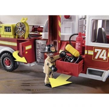 Playmobil: Amerikai típusú tűzoltóautó kosaras létrával 70935 - . kép