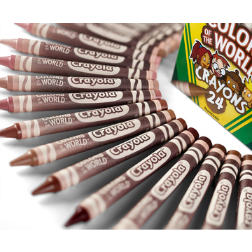 Crayola: Sokszínű Világ, bőrszín árnyalatok zsírkréta készlet - 24 db-os - . kép