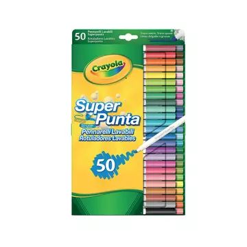 Crayola: Super Punta Zestaw zmywalnych markerów - 50 szt. - .zdjęcie 