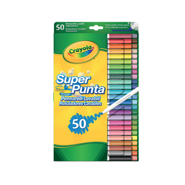 Crayola: Vékonyan és vastagon fogó lemosható filctoll készlet - 50 db - . kép