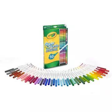 Crayola: Super Punta Set markere lavabile - 50 buc. - .foto