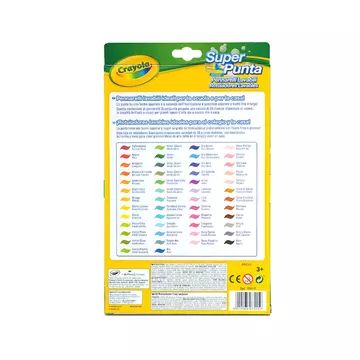 Crayola: Super Punta Set markere lavabile - 50 buc. - .foto