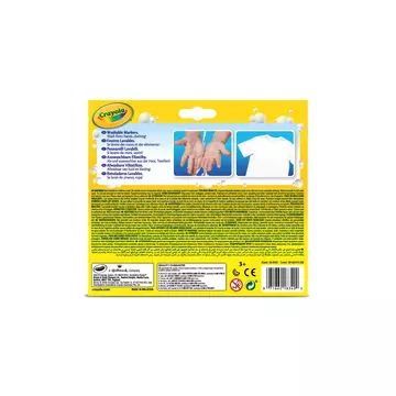Crayola: Zestaw 12 zmywalnych markerów z zaokrąglonymi końcówkami - .zdjęcie 