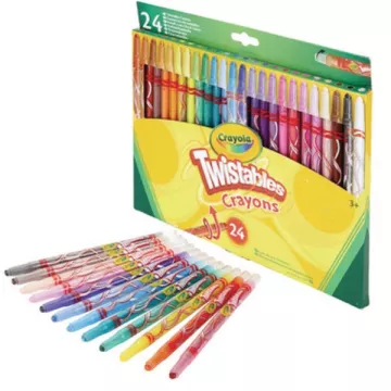 Crayola: Csavarható zsírkréta - 24 db-os