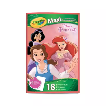 Crayola: Óriás kifestőlapok matricával - Disney-hercegnők