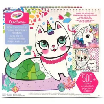 Crayola Kreationer: Mosaik med nummererede klistermærker - kreativ brochure
