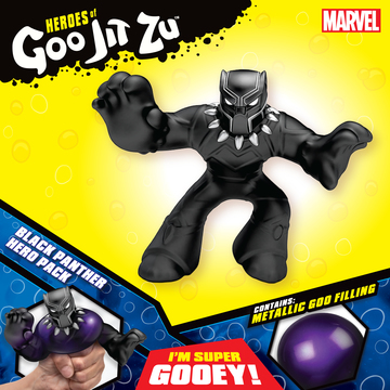 Goo Jit Zu: Marvel hősök 3. széria - Fekete Párduc nyújtható akciófigura - . kép