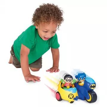 Tomy Toomies: 2 em 1 empurrável Batmoto - .Imagem