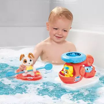 Tomy Toomies: Conjunto de brinquedos de banho de resgate aquático - .Imagem