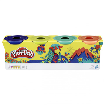 Play-Doh: 4 tégelyes gyurma készlet - Élénk színek - . kép