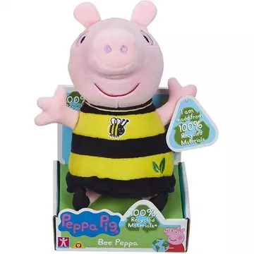 Peppa malac: Peppa plüss méhecske jelmezben - 20 cm