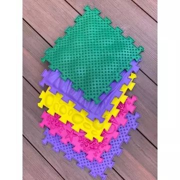 Ortho Puzzle: Set de covorașe de masaj ortopedic - 12 piese - .foto