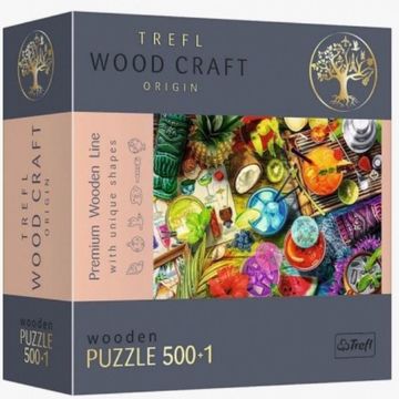 Trefl Puzzle Wood Craft: Színes koktélok – 500+1 darabos puzzle fából - . kép