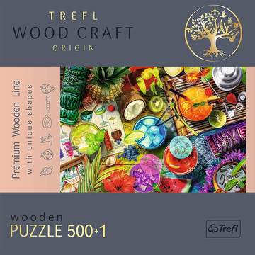 Trefl Puzzle Wood Craft: Színes koktélok – 500+1 darabos puzzle fából - . kép