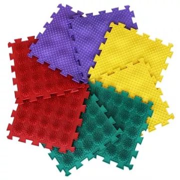 Ortho Puzzle: Ortodontiske massage-måtter - 8 dele, pindsvin