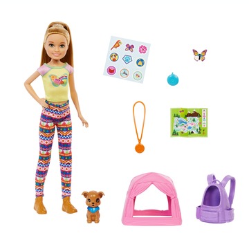 Barbie: Kempingező tesók - Stacie baba és kiskutyája