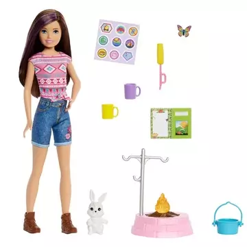 Barbie: Kempingező tesók - Skipper baba nyuszival