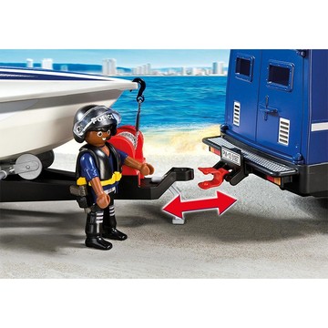 Playmobil: Rendőr terepjáró motorcsónakkal 5187 - . kép