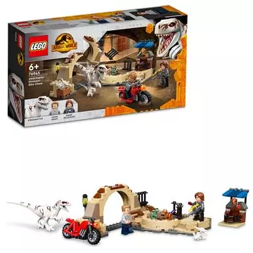 LEGO® Jurassic World: Atrociraptor dinoszaurusz: Motoros üldözés 76945