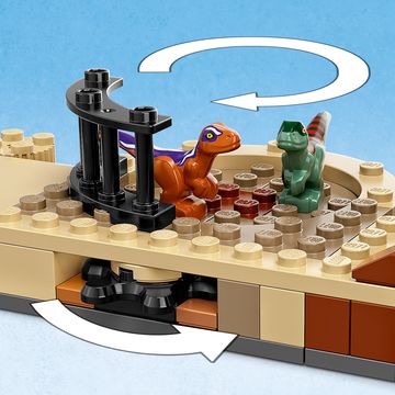 LEGO® Jurassic World: Atrociraptor dinoszaurusz: Motoros üldözés 76945 - . kép