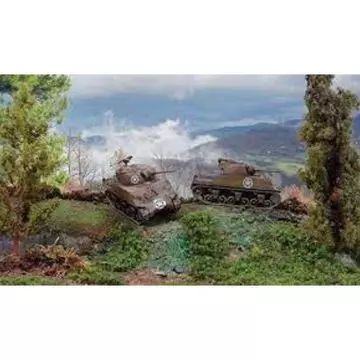 Italeri: M4A3 75 mm Sherman tank makett ragasztóval, 1:72 - . kép